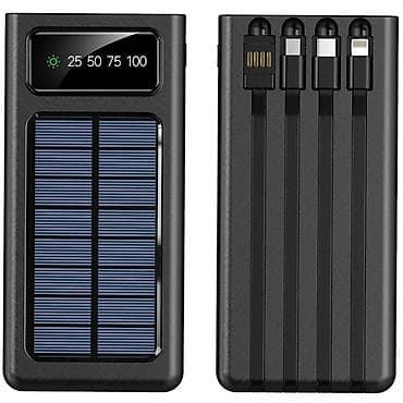 Power bank solarni sa 4 konektora Kvalitetan nov power bank sa 4 kabla