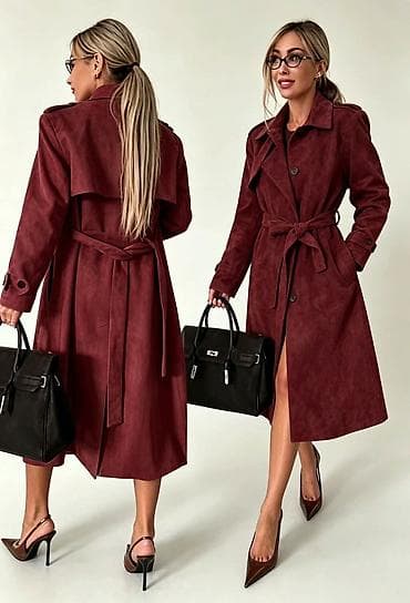 tn models: Fa, Ženski trench kaput – model 5210 - Kroj: klasični midi trench sa — 2