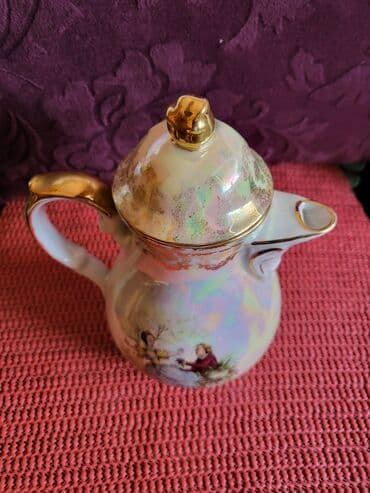 Čajnici: Bokal 1918g + Oscar Shaller Bavaria porcelan. Bokal je nov,pozlata — 5