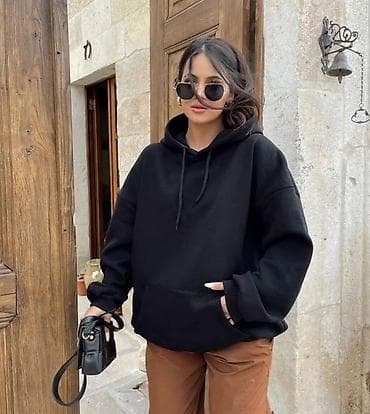 kais sa nitnama: Dukserica sa dzepom i kapuljacom. Futer,dostupna samo nezno zuta boja — 1