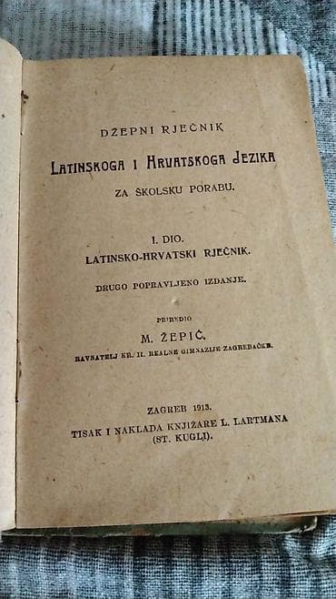 maša i meda na srpskom: Vintage Džepni rječnik latinskoga i hrvatskoga jezika – I. dio — 1