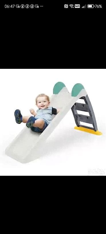 trouglasti mop za ciscenje: Dečiji tobogan Dolu Slide – kućni i dvorišni model - Kompaktan — 2