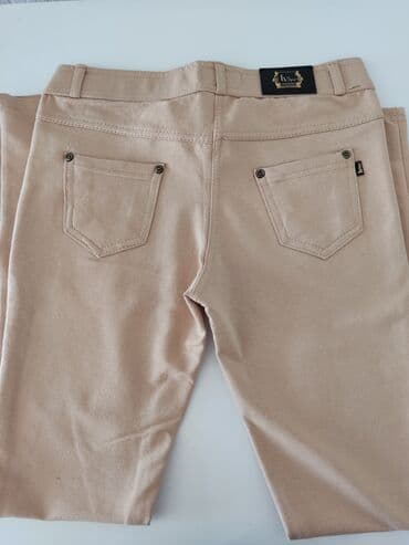 push up helanke new yorker: Lagane letnje pantalone kao helanke sa elastinom, krem boja je u — 3