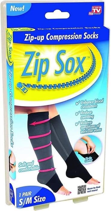 longeta za stopalo cena: Zip Sox Čarape za cirkulaciju i proširene vene CENA 1500 Zip Sox — 2