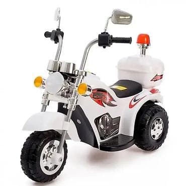 motor na 4 tocka za decu: Motor Delfino Police Beli – dečiji motor na akumulator Šifra — 6