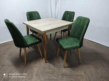 Setovi stolova i stolica: Cena kompleta 250e Stolica: Nogari drvo Visina 90cm Visina sedista — 12