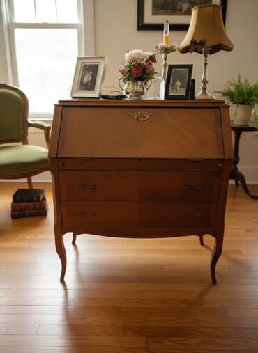 Stilska komoda sekreter.Komoda je stara ali u dobrom stanju