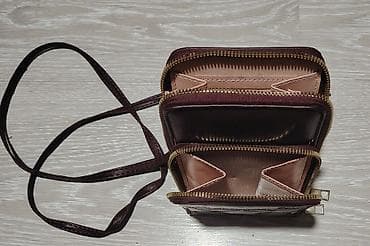 Men's Footwear: Mini crossbody torbica za mobilni “Forever Young” – bordo - Kompaktna — 4