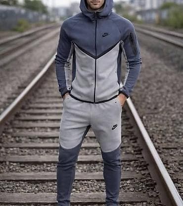 perjane jakne muske: Trenerka Nike, bоја - Siva — 8