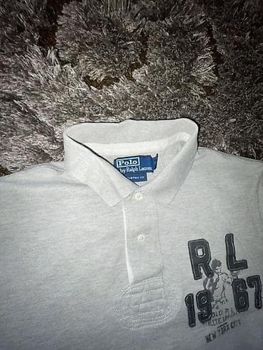 haljine sa ruskom kragnom: Men's T-shirt Ralph Lauren, bоја - Siva — 2