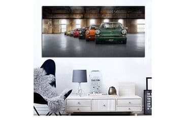 Tuning oprema: Poster štampan na platnu - PORSCHE Poster štampan na platnu veličine — 4