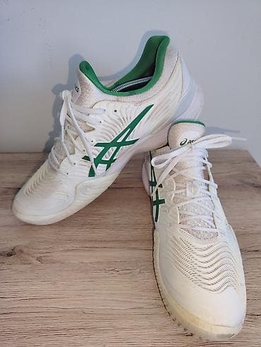 puma kozne patike: ASICS tenis patike – model 1041A089, bela/zelena kombinacija. - — 2
