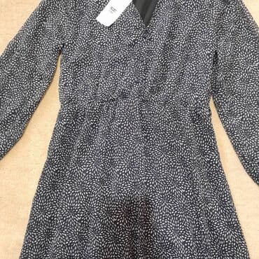 kaftan haljine za plazu new yorker: ONLY M (EU 38), color - Blue, Cocktail, Long sleeves — 5