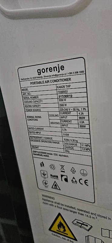 polovne tea peci: Pokretna klima sa kompresorom u odličnom stanju hladi lepo kao led ima — 3