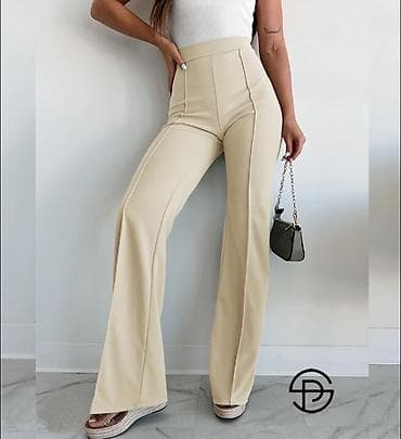 Pantalone: ✅Ženske pantalone sa visokim strukom – ravno/široka nogavica
✅1750 din — 1