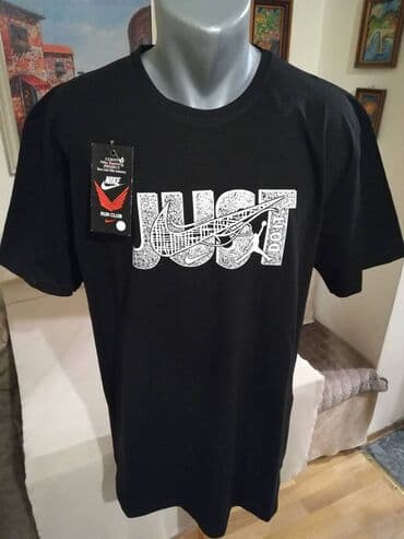 trikotazne pantalone: Nova muska pamucna markirana majica Nike u velikim brojevima. Turska — 1