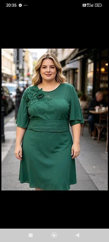 Elegantne haljine za punije dame – midi dužina - Kroj: A-line/midi