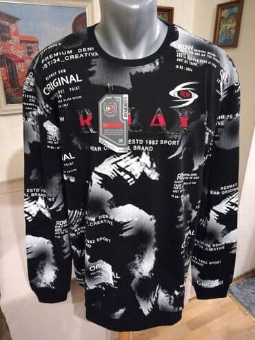 Duks, 3XL, 4XL, bоја - Crna