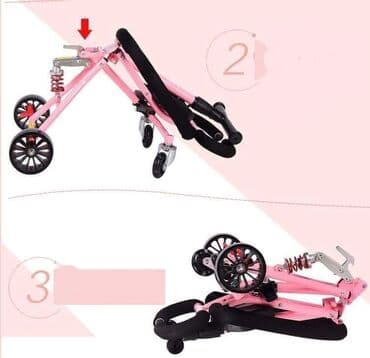 set za nokte za bebe: Dečija kolica MINI Meko sedište Amortizer Kočnice Trostepeni — 4