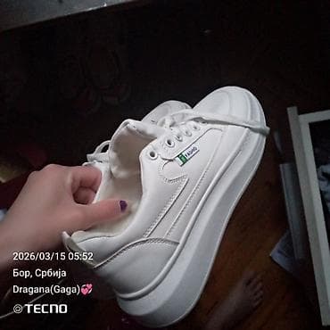 patike 2023: Bele platform patike – FASNO/Trip - Model: niskoprofilne patike sa — 1