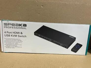 industrijske pegle na paru: *** AKCIJA *** #2608 SpeaKa Professional KVM svič 4 porta HDMI USB — 3