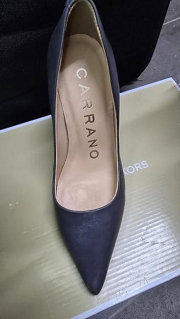 bele sandale na platformu: Carrano salonke na visoku štikle kao nove. - Model: klasične špic — 5