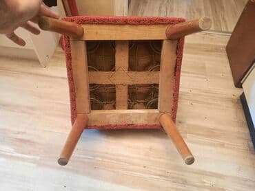 polovan namestaj iz nemacke novi sad: Retro tabure,stolica Dimenzije oko 44x44 cm. Visina oko 36 cm Nogice — 5