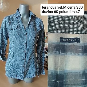 Ženska obuća: Ženska košulja Terranova u veličini M. Karakteriše je karirani/gingham — 1