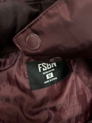 tech fleece jakna: Zimska jakna M, bоја - Bordo — 2