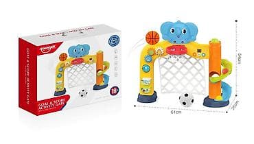 igracka dumpling: Multifunkcionalni sportski set za najmlađe – koš i fudbalski gol sa — 5