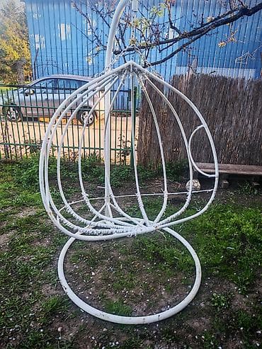 Viseća ljuljaška/“egg” stolica sa stalkom – metalna konstrukcija -