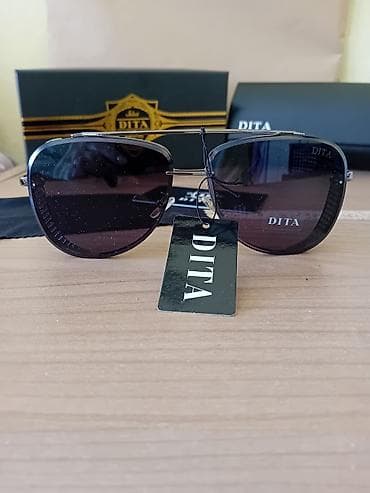 lancic za stomak: DITA muške sunčane naočare – pilotski/aviator dizajn - Tamna — 1