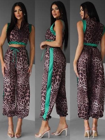 komplet za starije zene: Damski komplet – prsluk top i pantalone sa animal printom
1900 din — 7