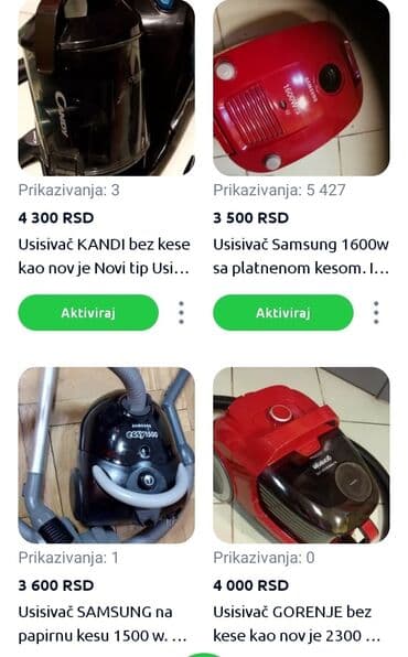 fisher usisivaci: Usisivač GORENJE na papirnu kesu. vuče dobro Odličan. Higijenski — 2
