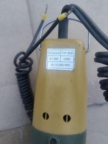 parkside stega: Proxxon mikro bušilica/graver – TYP 28530 - Napajanje: 6–18 V DC — 3