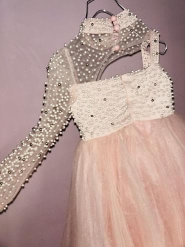 Other Children's Items: Dečija svečana haljina – puder roze jednom nosena na proslavi — 4