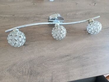 rm led rasveta: Chandelier, color - Silver, Used — 1