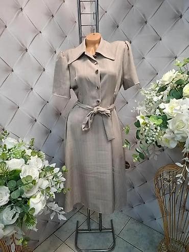 cipele ruma: Ženska košulja-haljina sa prugama - Kroj: klasična košulja-haljina A — 4