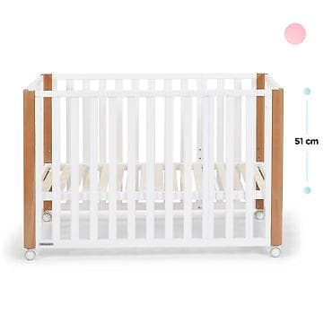 pomoćni krevet: KINDERKRAFT KOYA White – drveni krevetac 4 u 1 sa dušekom Šifra — 1