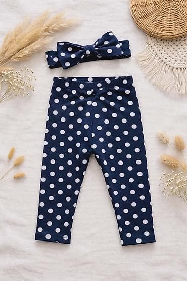 kapa sa usima koje se pomeraju: Helanke + traka za kosu sa mašnom. Helanke do članka i elastična traka — 3