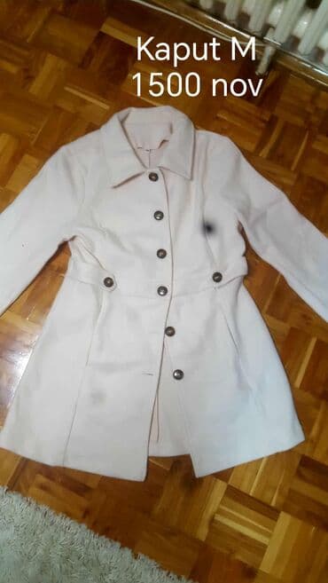 Ženski kaput – veličina M - Boja: svetla/bež - Kroj: strukiran — 2