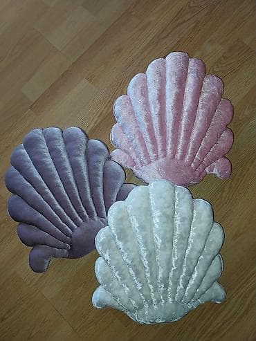 pokrivaci za kauc: Dekorativni jastučići u obliku školjke - Materijal: mekani baršun sa — 5