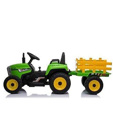 bozicni voz igracka: Traktor Model 261 na akumulator sa prikolicom – zeleni (šifra — 2