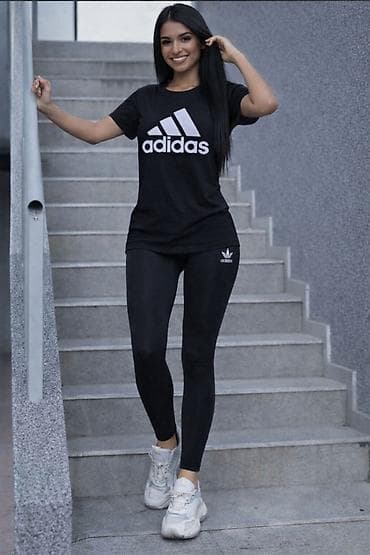 Venčanice i aksesoari: Adidas ženski komplet majica i helanke NOVO Novo Majica pamuk elatin — 1