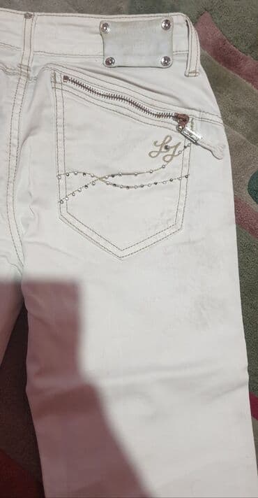 pantalone od vestacke koze: LIU JO - LIU jeans bele farmerke broj 26, ali pre za oko 12 godina — 4