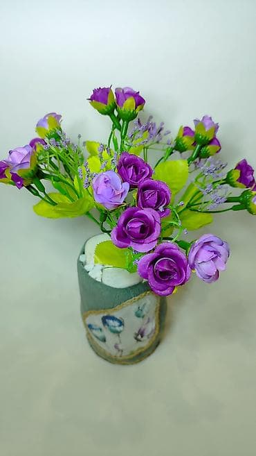 Prehrambeni proizvodi: Dekorativni aranžman – veštačko cveće u ukrasnoj saksiji - Aranžman — 4