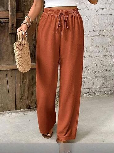 Ženske široke pantalone od viskoze - Materijal: viskoza (lagana