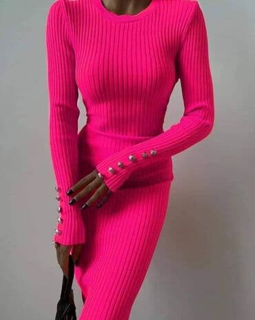 haljine must have: NEW KNITTED MUST HAVE New,WAWE'' Paraf Basic Dress Velicine:Uni — 1