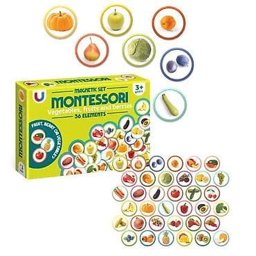 fisher price zirafa: MONTESORI SET SA MAGNETIMA – VOĆE I POVRĆE Edukativni magnetski set — 1