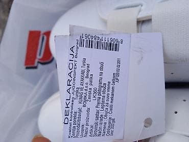 Ankle boots: Ženske bele patike sa čičak-trakama - Model: ženska patika — 2